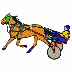 Horses Embroidery Design 12